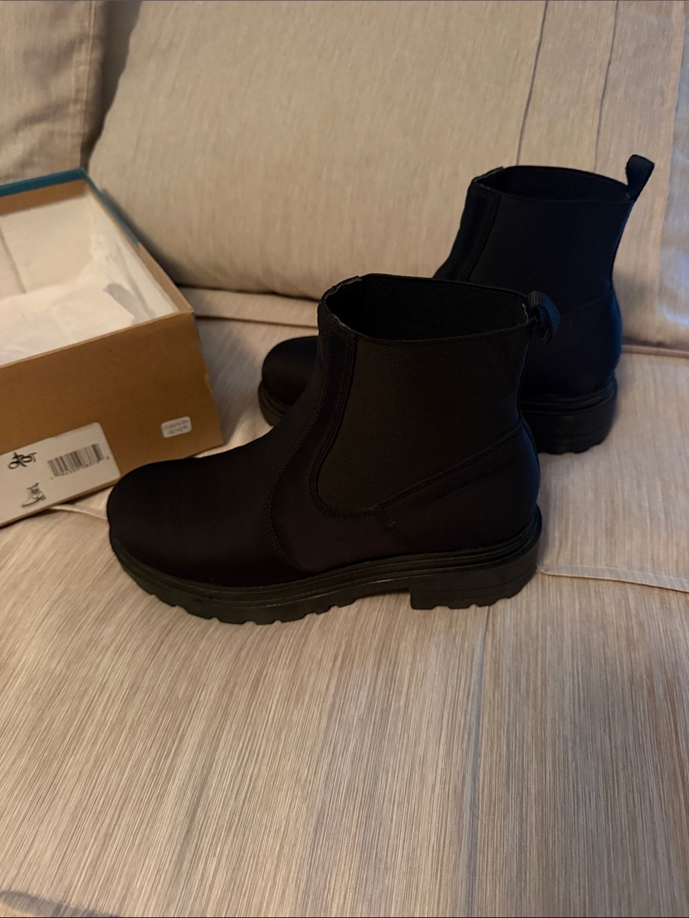 OTBT Black Chelsea Combat Boots